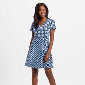 Draper James Mixed Dot Love Circle Dress